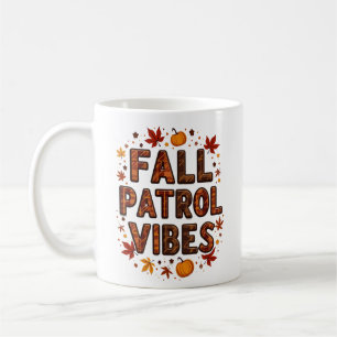 Mug Vibes de patrouille Automne Officier de police