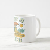 Mug Vibes de plage de Chien Chill (Devant droit)