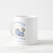 Mug Vibes de plage de Rosarito Mexico vintages (Devant gauche)