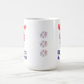 Mug Vibes de plage patriotique (Centre)