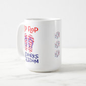 Mug Vibes de plage patriotique (Devant gauche)