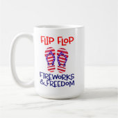 Mug Vibes de plage patriotique (Gauche)