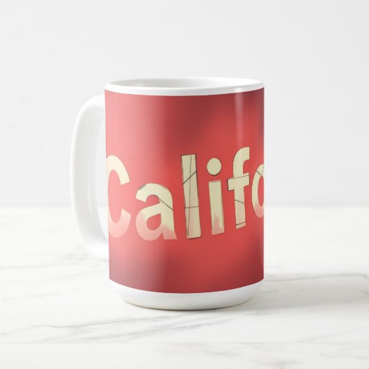 Mug Vibes de rêve californien (Devant gauche)