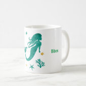 Mug Vibes de sirène Turquoise (Devant droit)