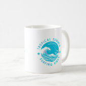Mug Vibes de surf d'été tropicales (Devant droit)