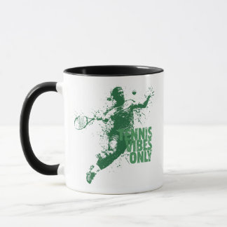 Mug Vibes de Tennis Uniquement Rétro Grunge Éclaboussu