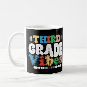 Mug Vibes De Troisième Année Retour À L'École Étudiant