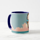 Mug Vibes de vacances avec Mona Lisa (Devant gauche)