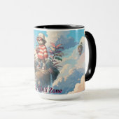 Mug Vibes de vacances tropicales rétro Chill Sloth (Devant droit)
