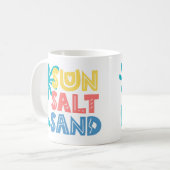 Mug Vibes d'été de sable fin (Devant gauche)