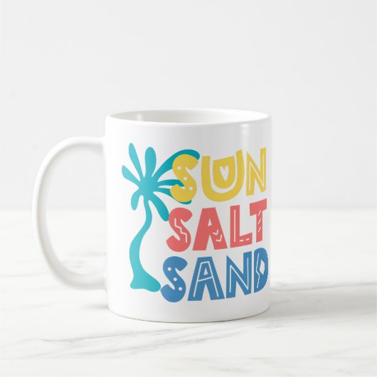 Mug Vibes d'été de sable fin (Gauche)