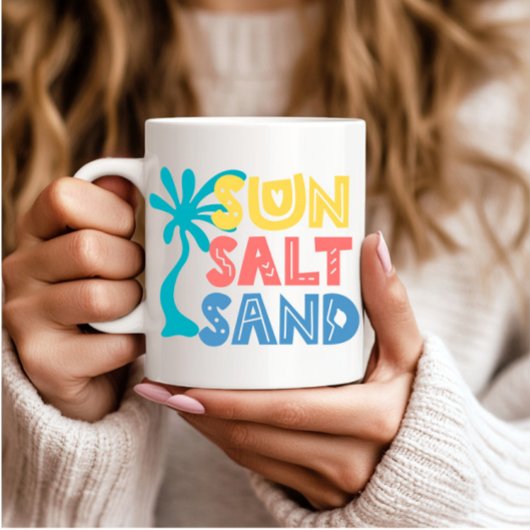 Mug Vibes d'été de sable fin