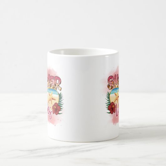 Mug Vibes d'été | Épée | Plage côtière (Centre)