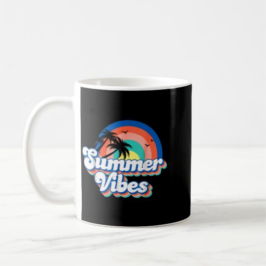 Mug Vibes d'été Groovy Vacances d'été (Gauche)
