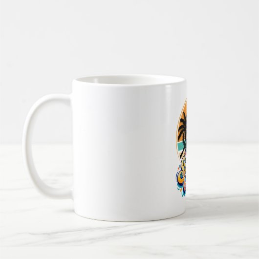 Mug vibes d'été orange (Gauche)