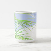 Mug Vibes d'été Palm Tree Feuilles Pale Green Pastel (Centre)