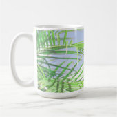 Mug Vibes d'été Palm Tree Feuilles Pale Green Pastel (Gauche)