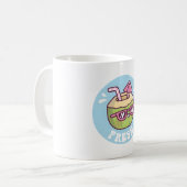 Mug Vibes d'été parapluie d'eau de coco fraîche (Devant gauche)