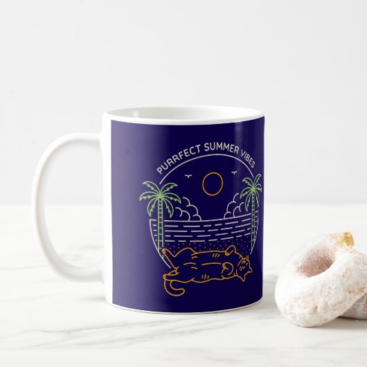 Mug Vibes d'été Parfaites (Avec donut)