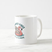 Mug Vibes d'été Sloth Funny Lazy Float (Devant droit)