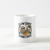 Mug Vibes d'été Sloth Funny Lazy Float (Centre)