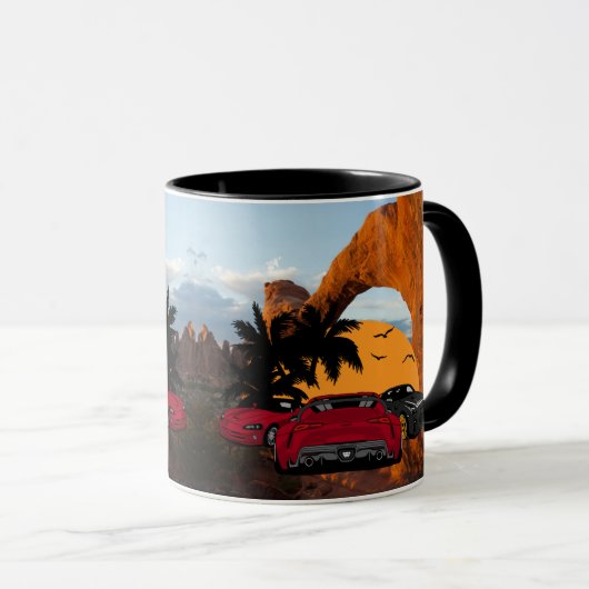 Mug Vibes d'été Sunset Sky Road (Devant droit)