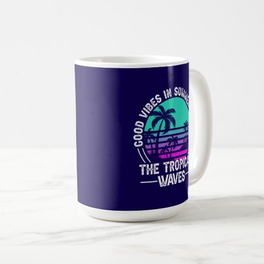Mug Vibes d'été tropicales-82646 (Devant droit)