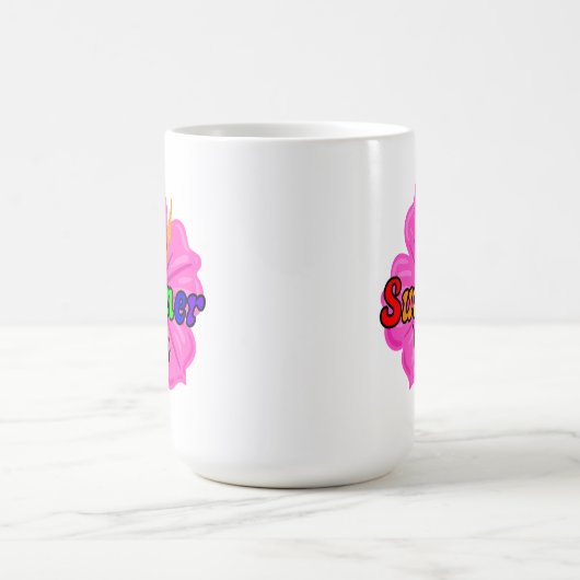 Mug Vibes d'été tropicales arc-en-ciel | Fierté LGBTQ  (Centre)