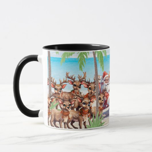 Mug Vibes D'Été Tropicales Noël En Juillet Fête (Gauche)