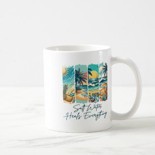 Mug Vibes d'été Vacances à la plage L'eau salée guérit