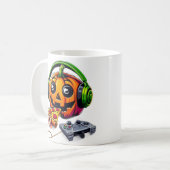 Mug Vibes d'Halloween au fromage : Le Citrouille aime  (Devant gauche)