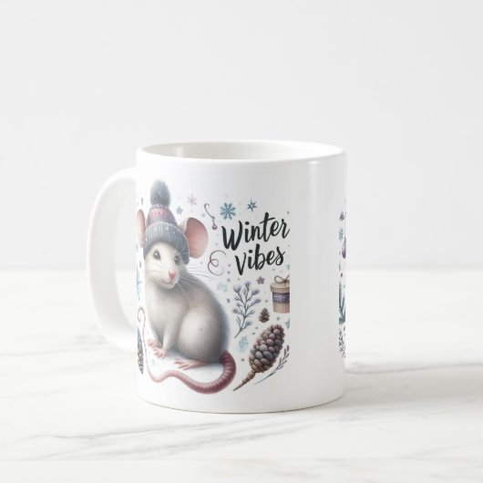 Mug Vibes d'hiver - (Devant gauche)