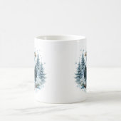 Mug Vibes d'hiver Aquarelle Aigle chauve (Centre)