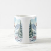 Mug Vibes d'hiver Aquarelle Moose - (Centre)