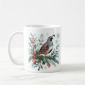 Mug Vibes d'hiver Californie Quail - (Gauche)