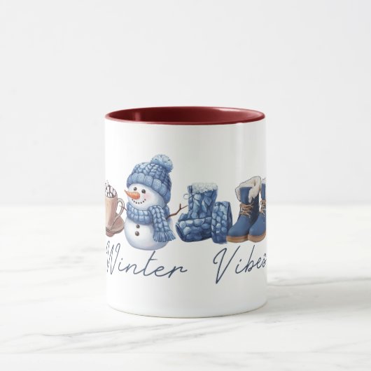 Mug Vibes d'hiver Friendly Snowman (Centre)