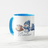 Mug Vibes d'hiver Friendly Snowman (Devant gauche)
