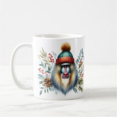 Mug Vibes d'hiver Mandrill Monkey - (Gauche)