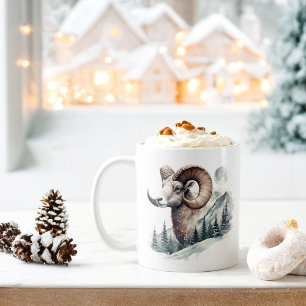 Mug Vibes d'hiver Rocky Mountain Bighorn Sheep -
