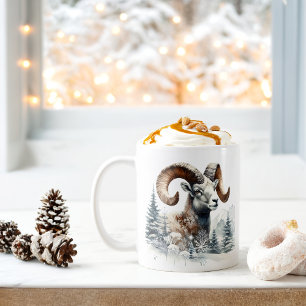 Mug Vibes d'hiver Rocky Mountain Bighorn Sheep -