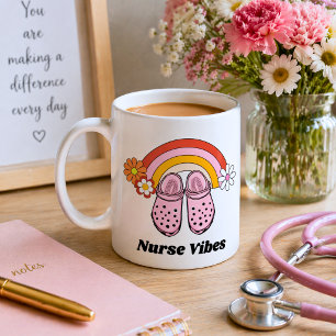 Mug Vibes d'infirmière rétro 