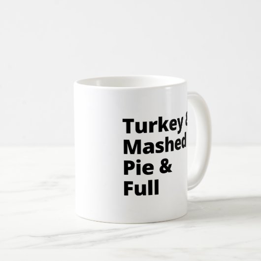 Mug Vibes du dîner Thanksgiving (Devant droit)
