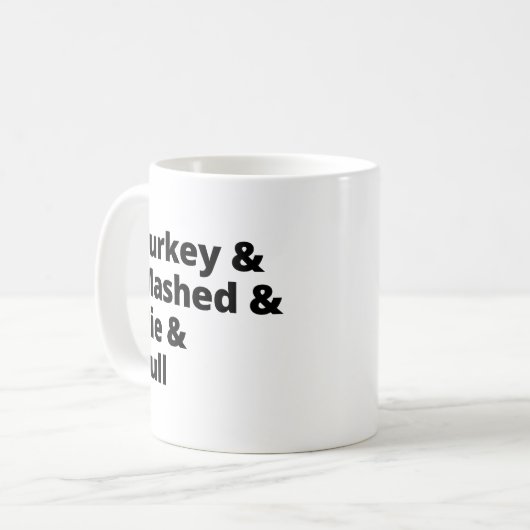 Mug Vibes du dîner Thanksgiving (Devant gauche)