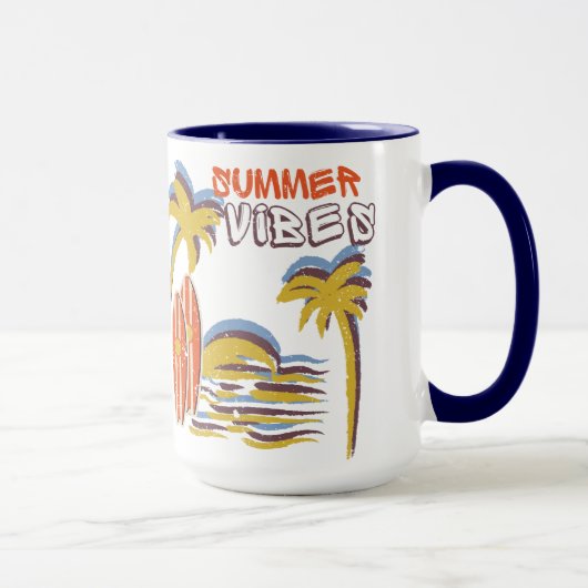 Mug Vibes été Vacances Vintage (Droite)