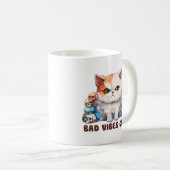 Mug Vibes incorrectes uniquement - Fierce Chat & Skuls (Devant droit)