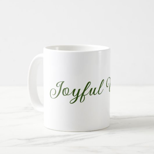 Mug Vibes joyeux Noël vert nom de famille (Devant gauche)