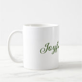 Mug Vibes joyeux Noël vert nom de famille (Gauche)