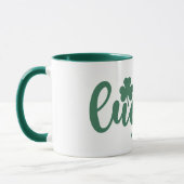 Mug Vibes Lucky de la Saint Patrick avec trèfle vert (Gauche)