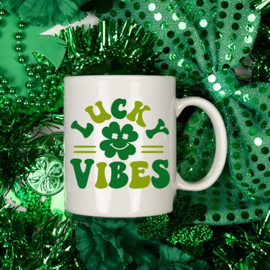 Mug Vibes Lucky Four Leaf Clover