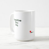 Mug 🐾 Vibes Pawsitives Uniquement — Conception Désira (Devant gauche)